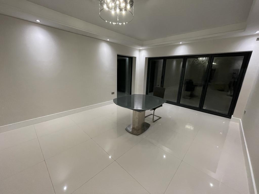 Open-plan living space in an extended Edwardian villa, Northwood